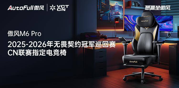 共铸2025-2026CN联赛新辉煌瓦力棋牌游戏傲风电竞椅助